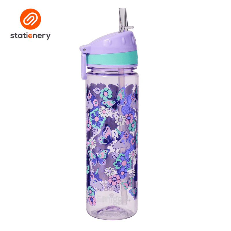 Smiggle Hi There Drink Up Plastic Drink Bottle 650Ml - Lilac-zoom-