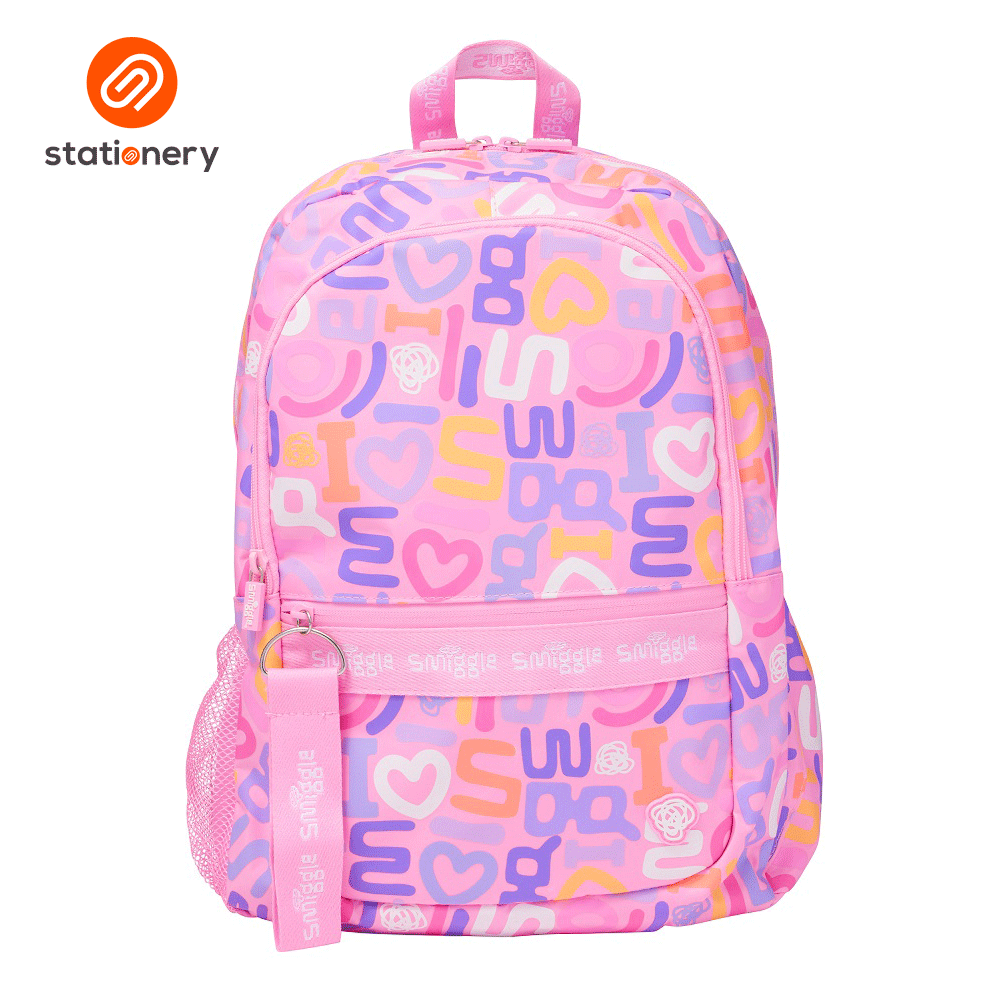 Smiggle Smiggler Classic Backpack Pink SM Stationery