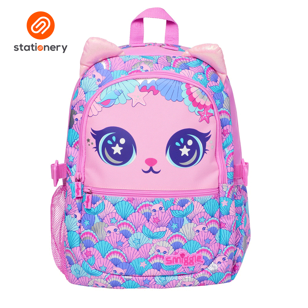 Smiggle Pink Wild Side Classic Attach Backpack