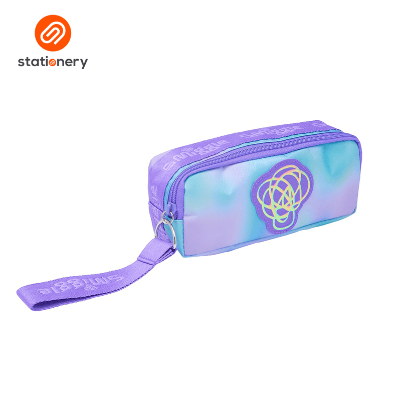 Smiggle Smiggler Oblong Pencil Case - Lilac-zoom-