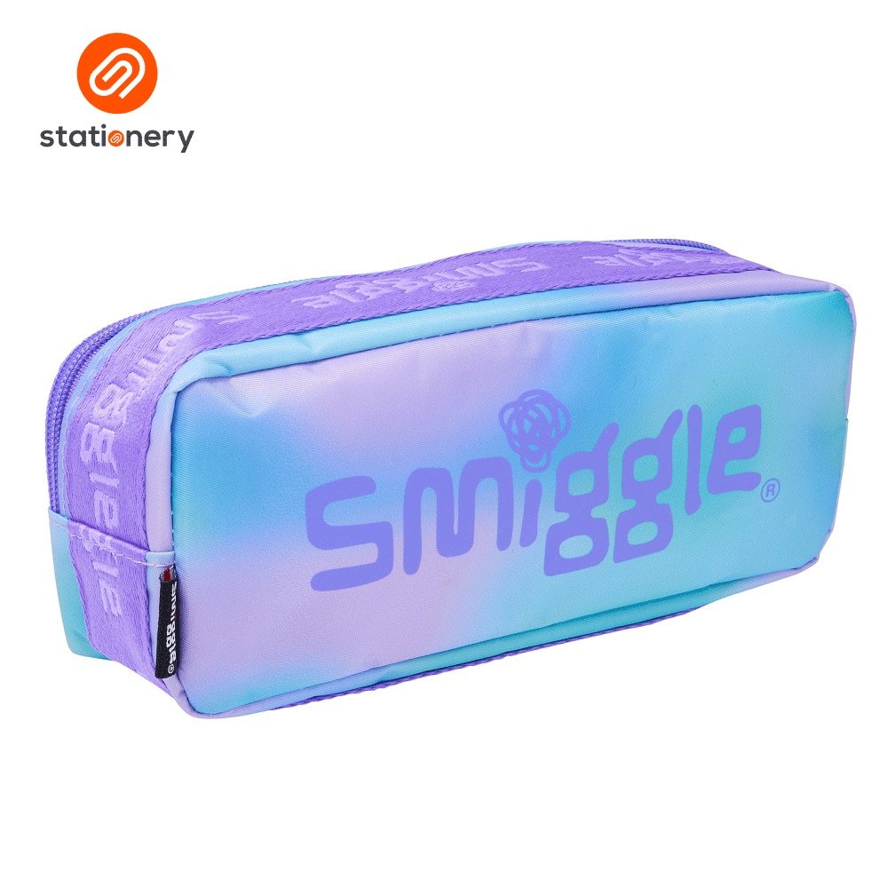 Smiggle Smiggler Oblong Pencil Case Lilac – SM Stationery