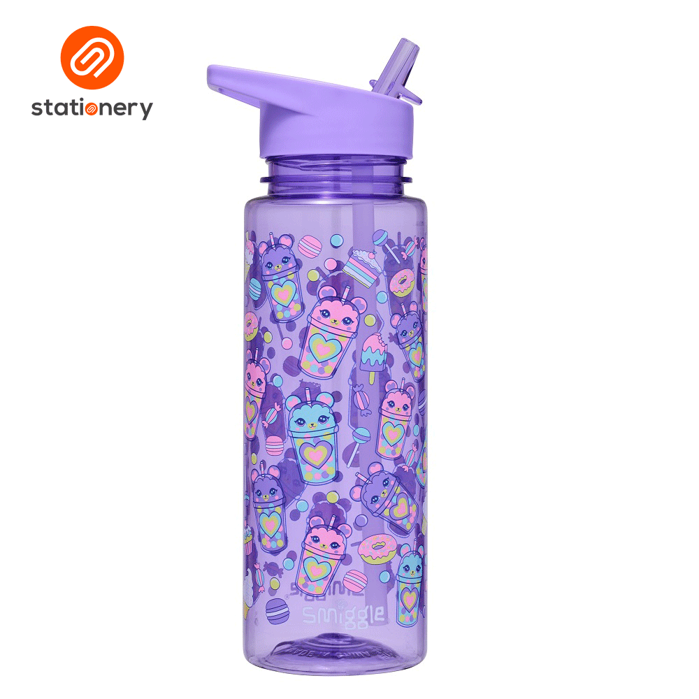 Smiggle Wonder World Spout Plastic Drink Bottle 750Ml - Lilac – SM ...