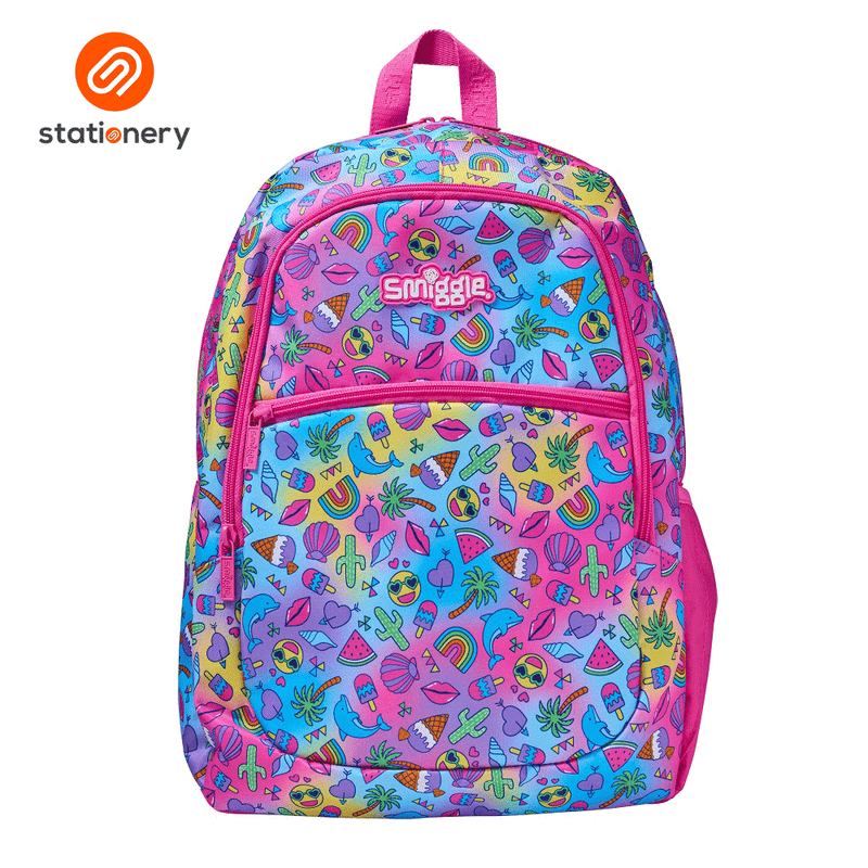 Smiggle Wonder World Classic Lite Backpack - Mix-zoom-