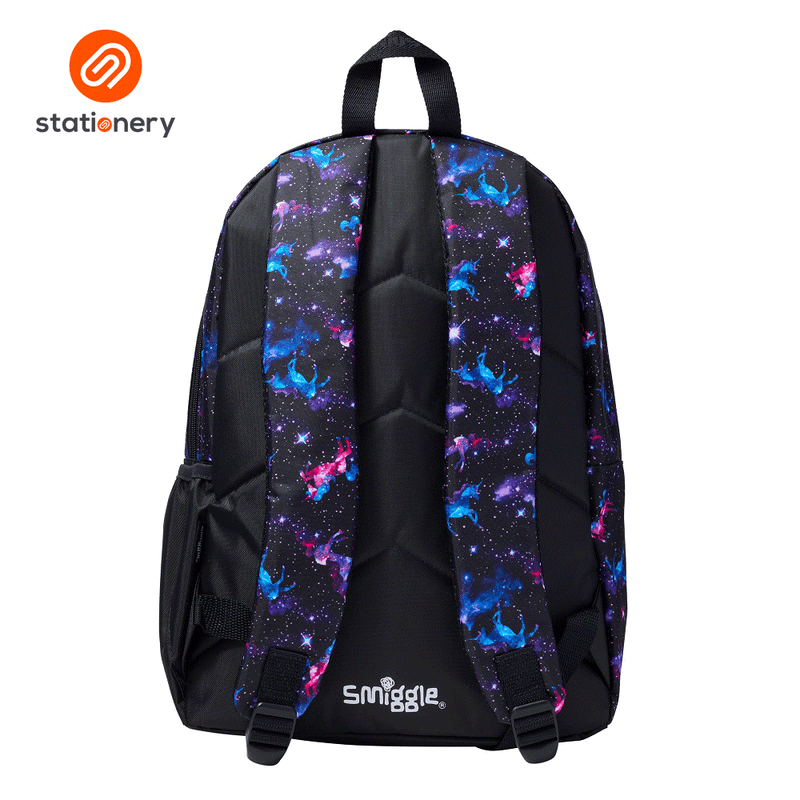 Smiggle Wonder World Classic Lite Backpack - Black Mix-zoom-