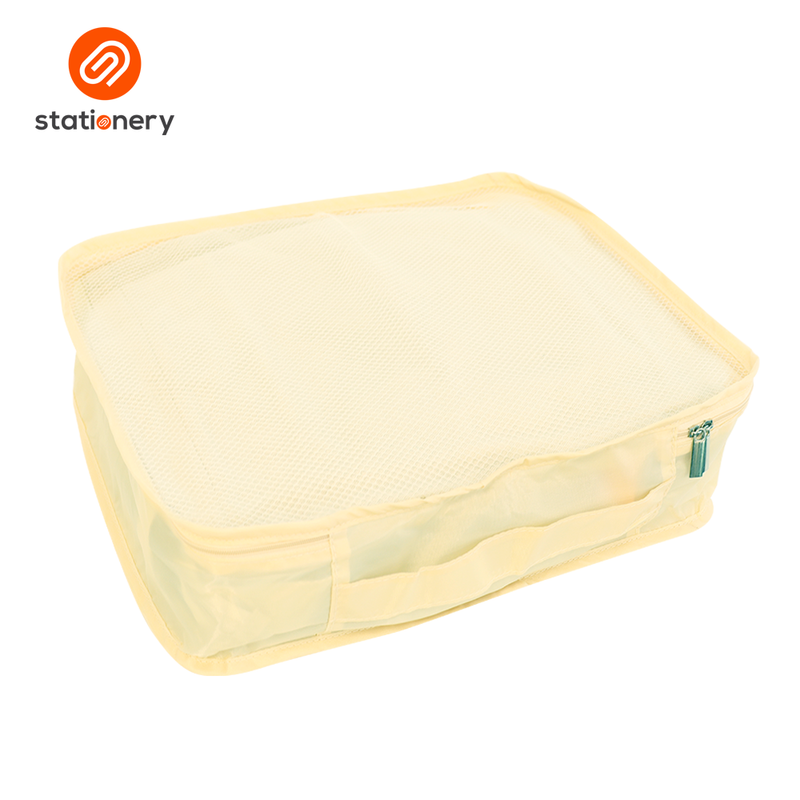 Explore Packing Cubes Travel Organizer Pack of 3 - Beige-zoom-