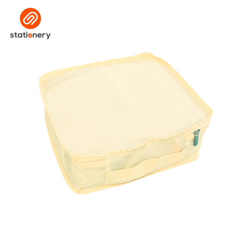 Explore Packing Cubes Travel Organizer Pack of 3 - Beige-zoom-