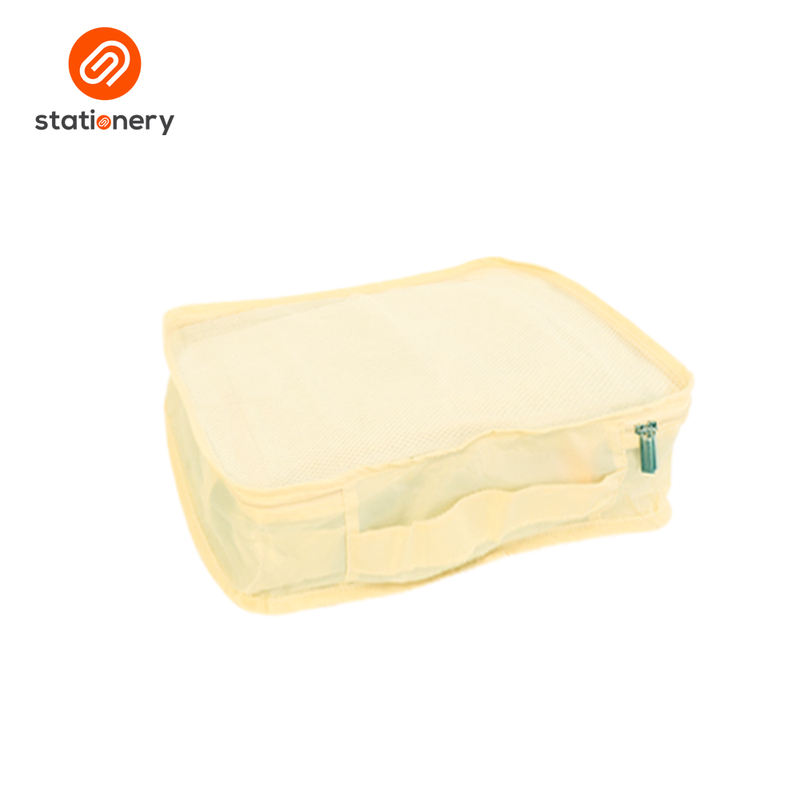 Explore Packing Cubes Travel Organizer Pack of 3 - Beige-zoom-