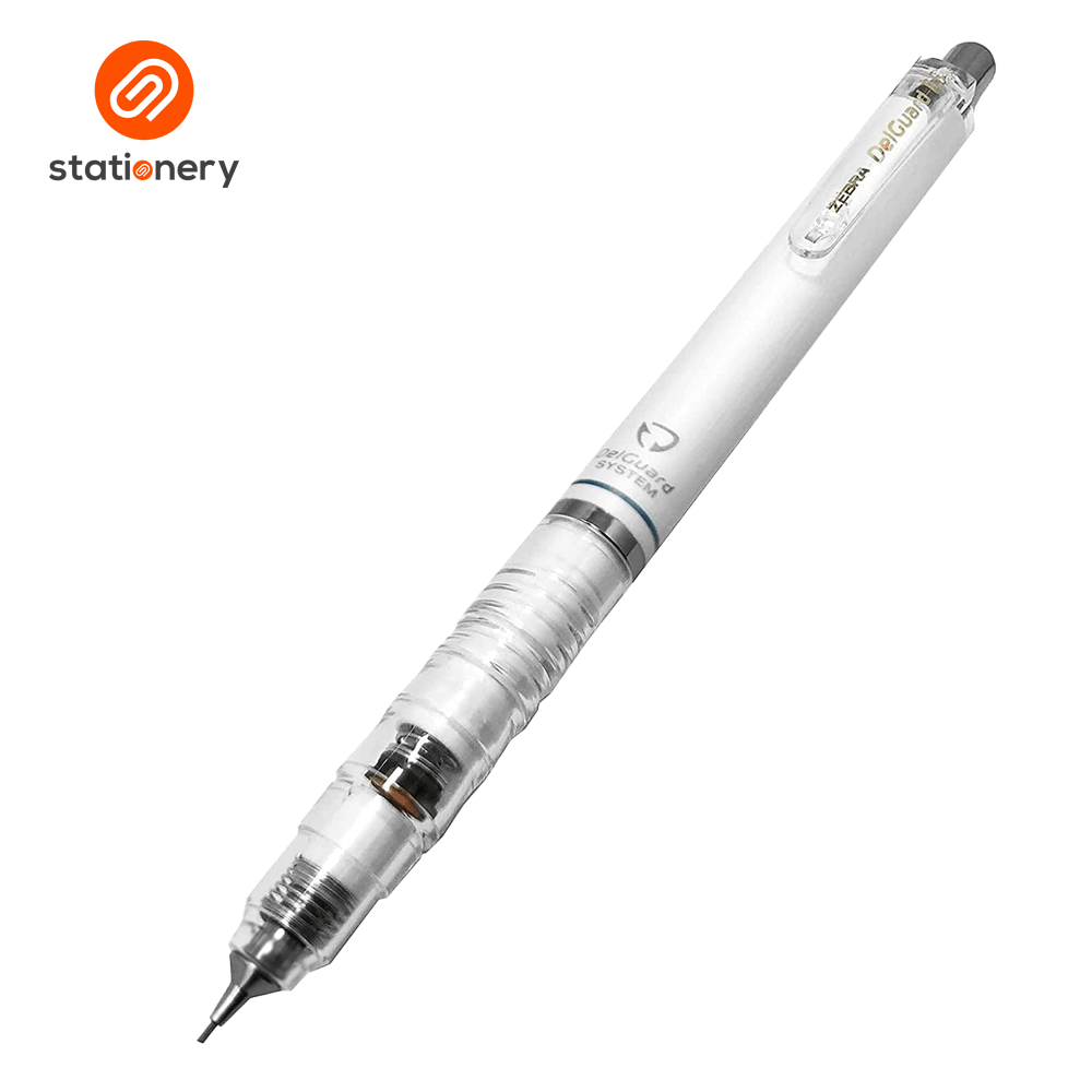 Zebra Delguard Unbreakable Mechanical Pencil 0.5mm MA85 White
