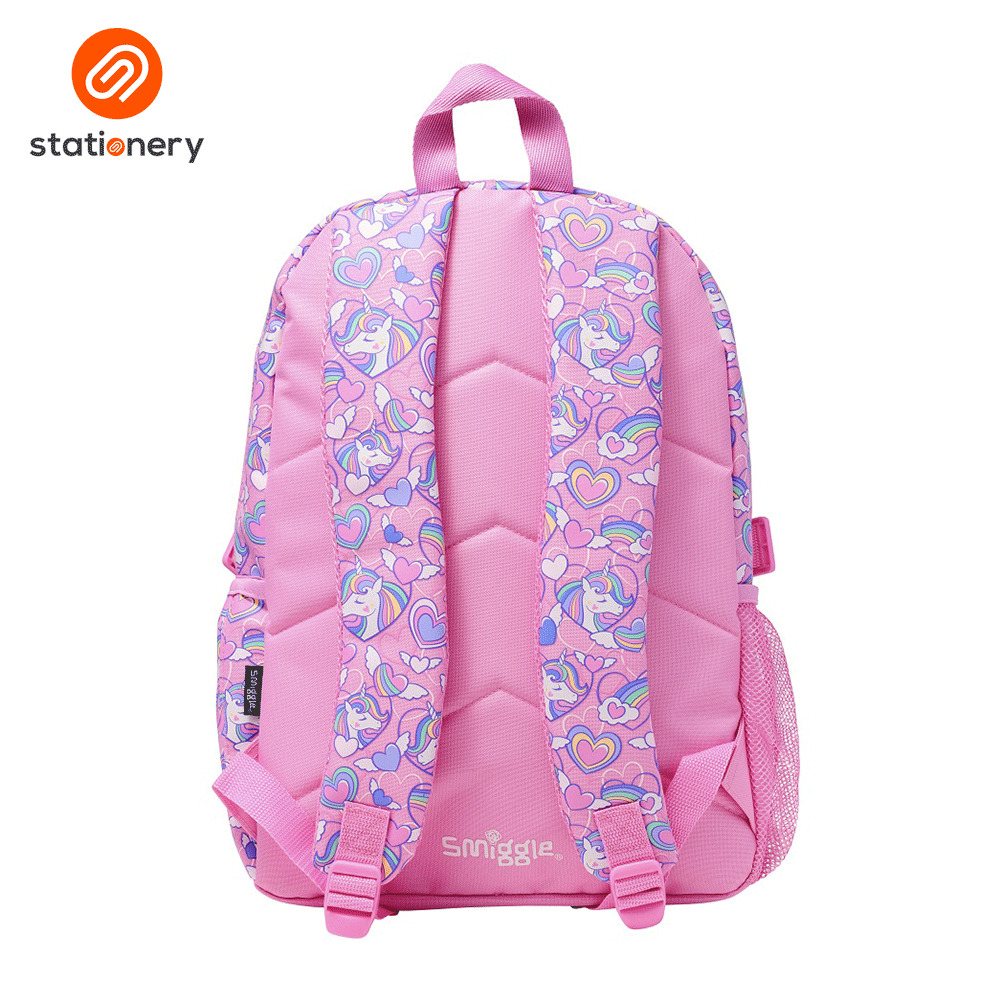 Smiggle Fly High Classic Attach Backpack Pink SM Stationery