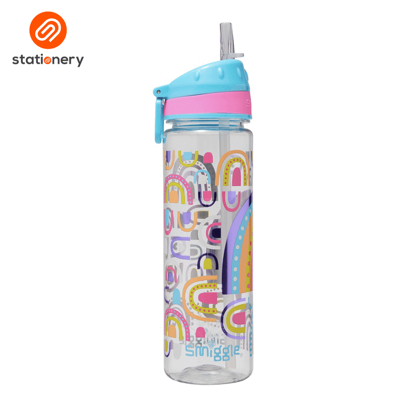 Smiggle Fly High Drink Up Bottle 650Ml - Blue-zoom-