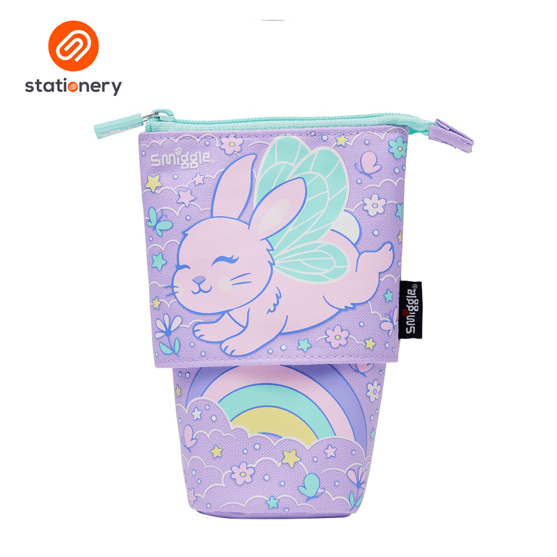 Smiggle Blast Off Stand N' Slide 2 In 1 Pencil Case - Lilac-zoom-