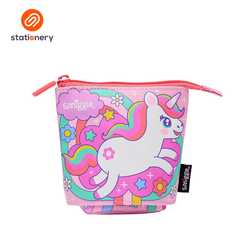 Smiggle Blast Off Stand N' Slide 2 In 1 Pencil Case - Pink-zoom-