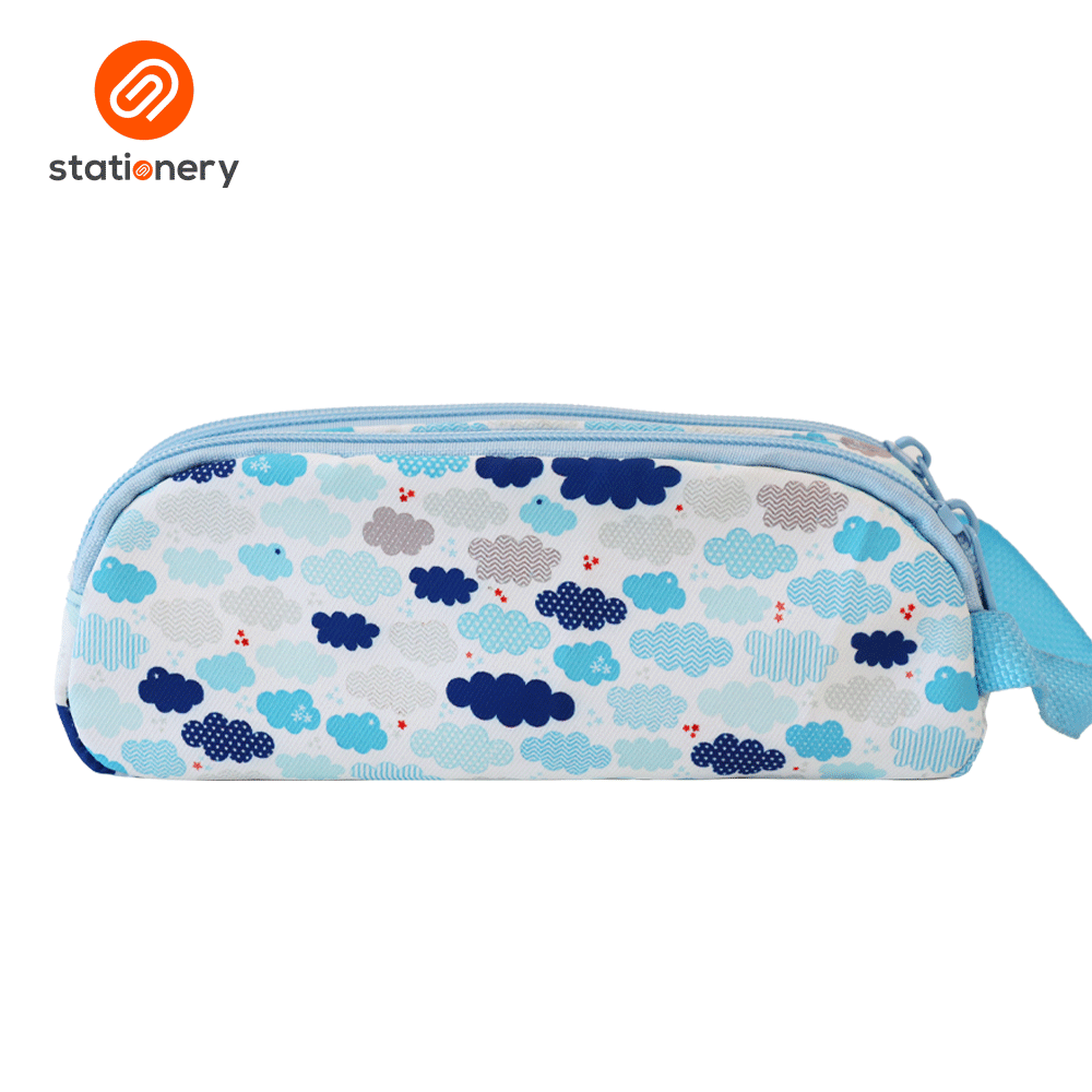 Multi Purpose Pencil Case with 2 Zippers and Handle-zoom-9