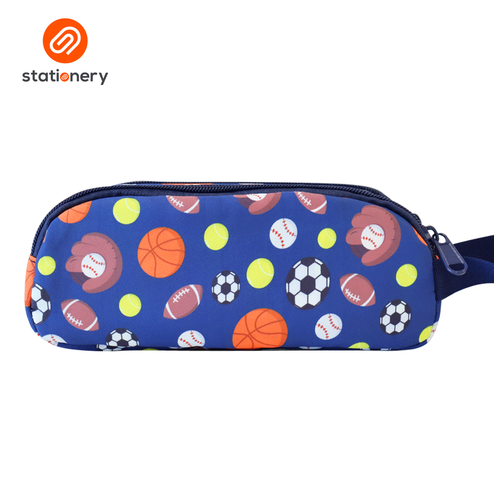 Multi Purpose Pencil Case with 2 Zippers and Handle-10