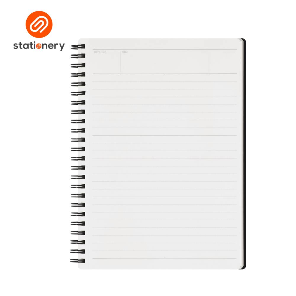 Maruman Mnemosyne N195A Side Spiral Ruled Notebook 7mm A5 - 80 Sheets-zoom-6