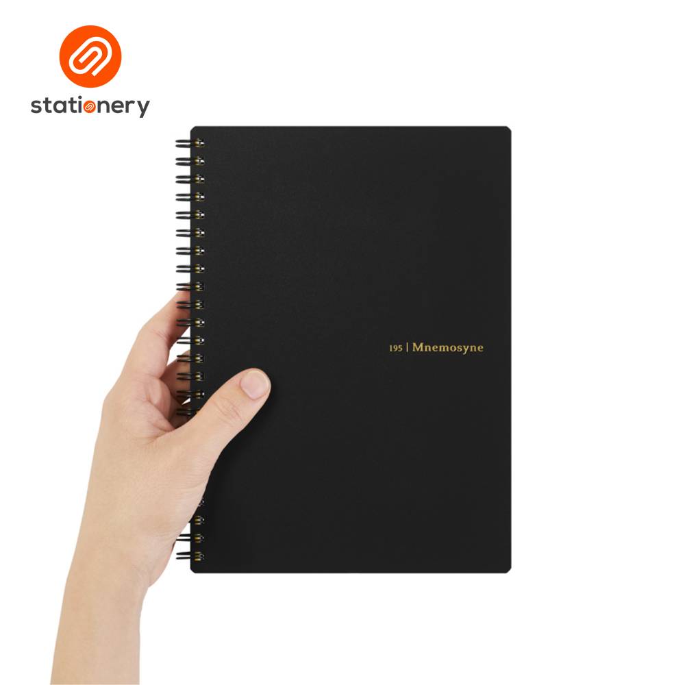 Maruman Mnemosyne N195A Side Spiral Ruled Notebook 7mm A5 - 80 Sheets-9