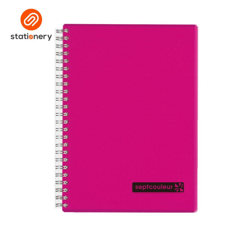 Maruman Septcouleur Notebook PP Double Wire A5 - 80 Sheets-zoom-
