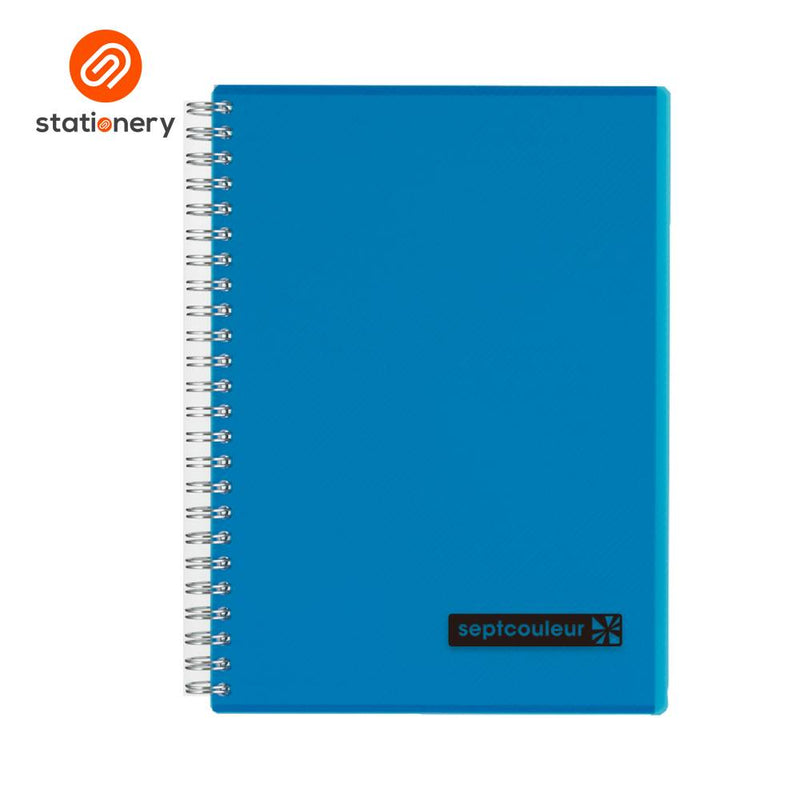 Maruman Septcouleur Notebook PP Double Wire A5 - 80 Sheets-zoom-