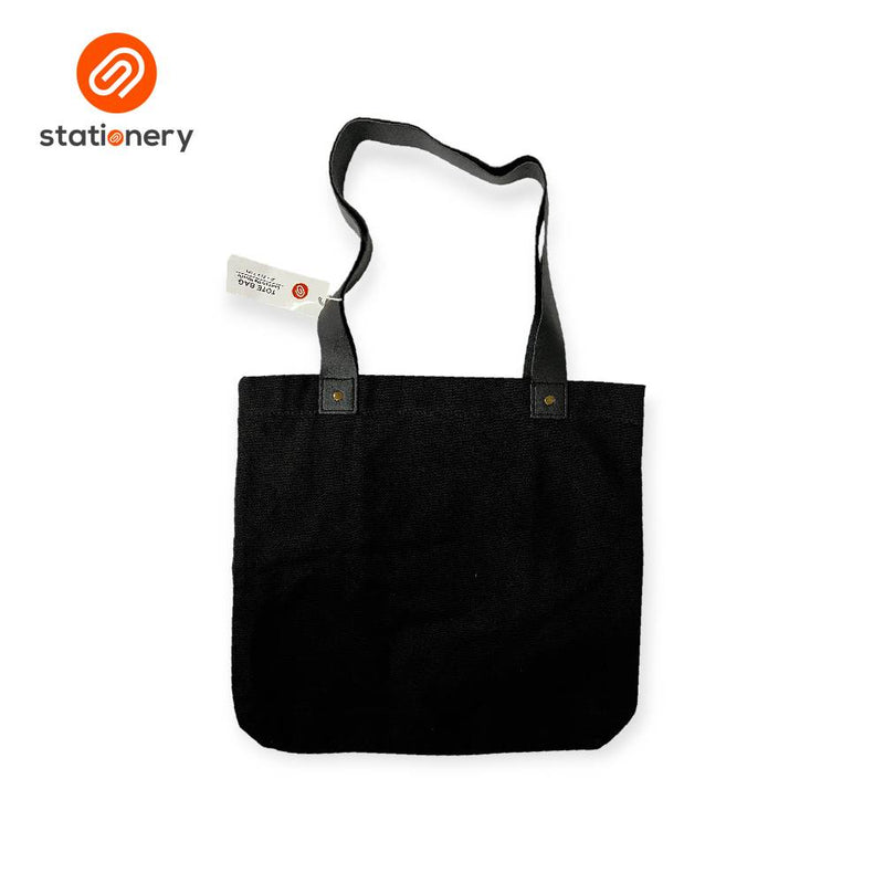 Totebag Leatherette Handle Plain-zoom-