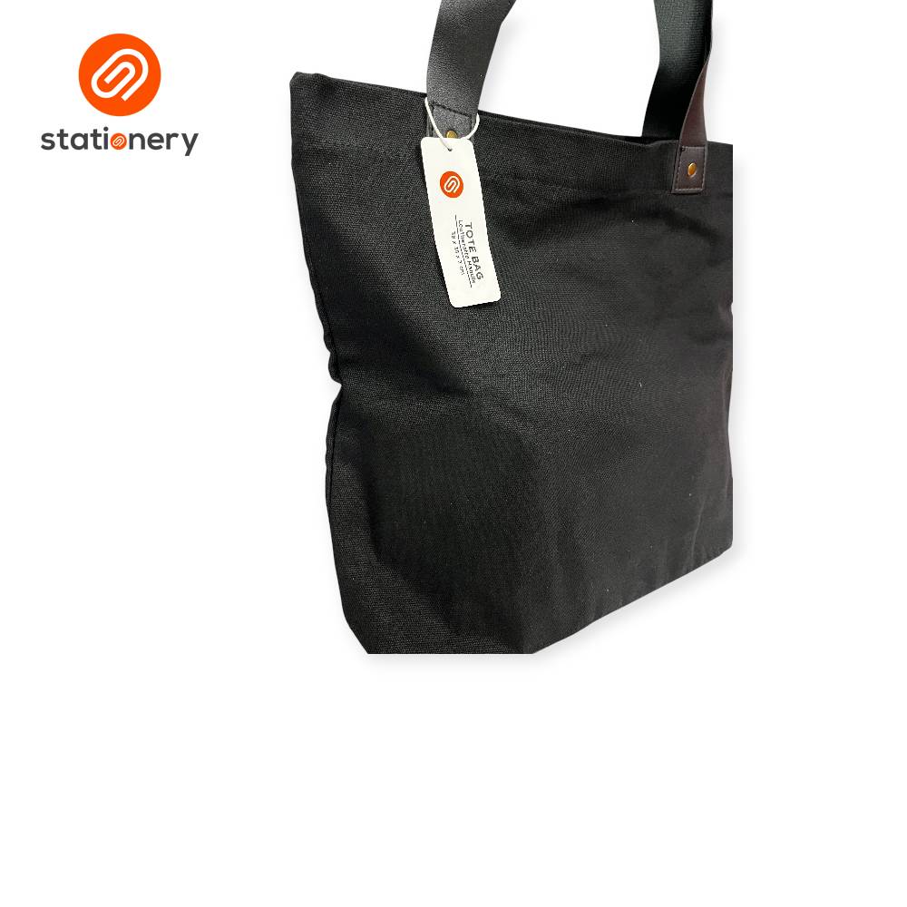 Totebag Leatherette Handle Plain-12