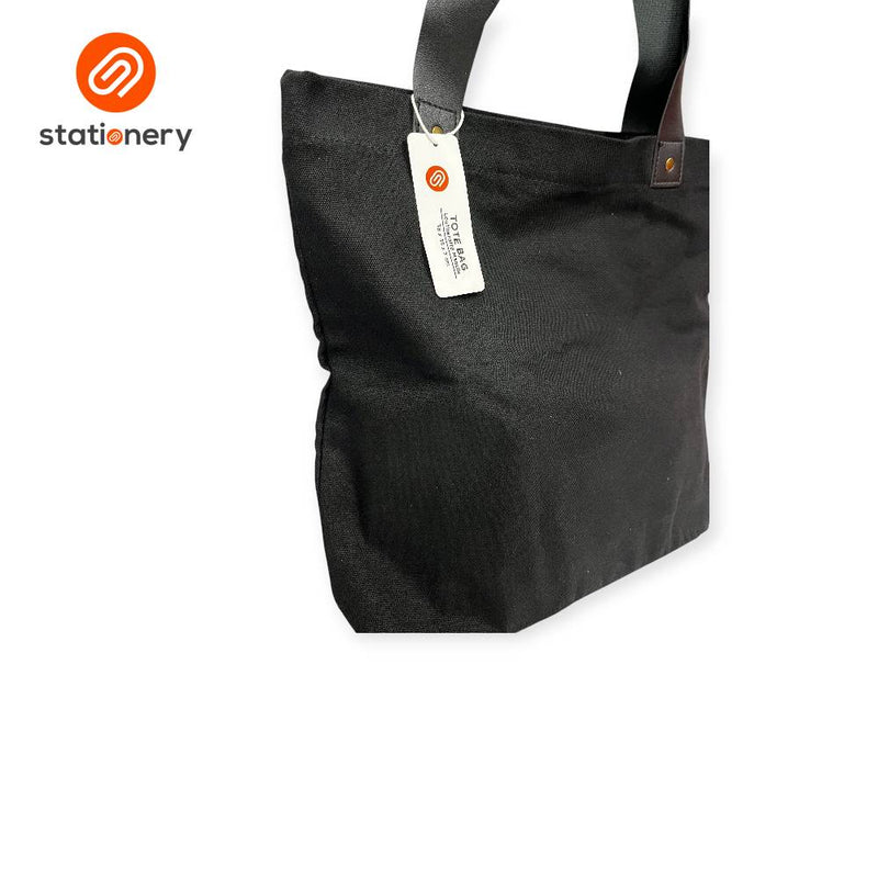Totebag Leatherette Handle Plain-zoom-