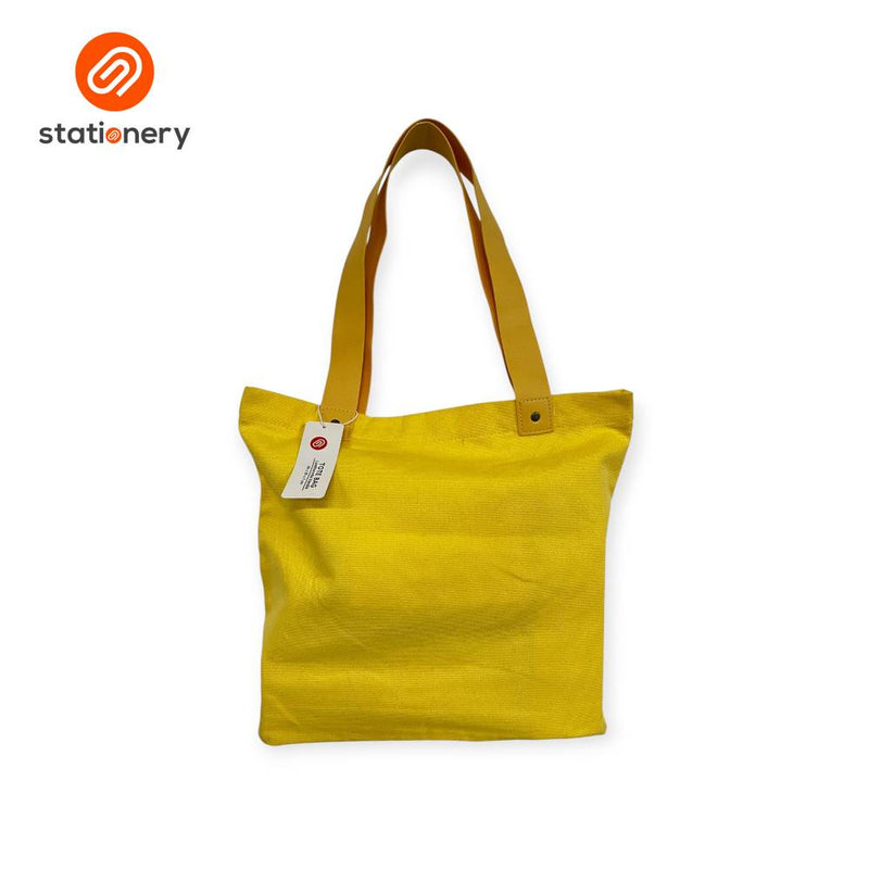 Totebag Leatherette Handle Plain-zoom-