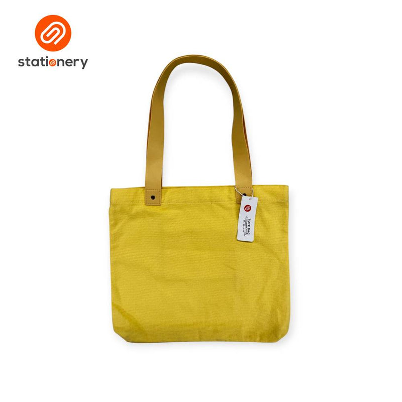 Totebag Leatherette Handle Plain-zoom-
