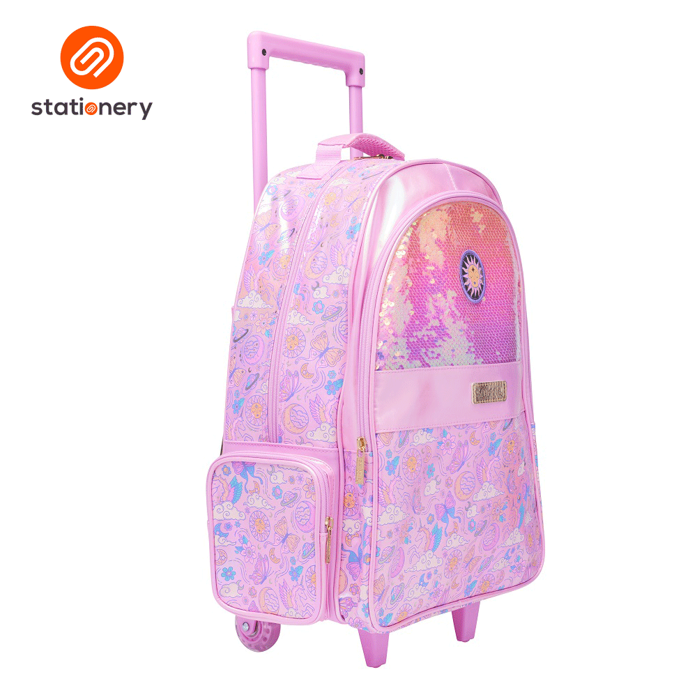 Pink Smiggle Wheeled Backpack Smiggle Best Budz Trolley Backpack