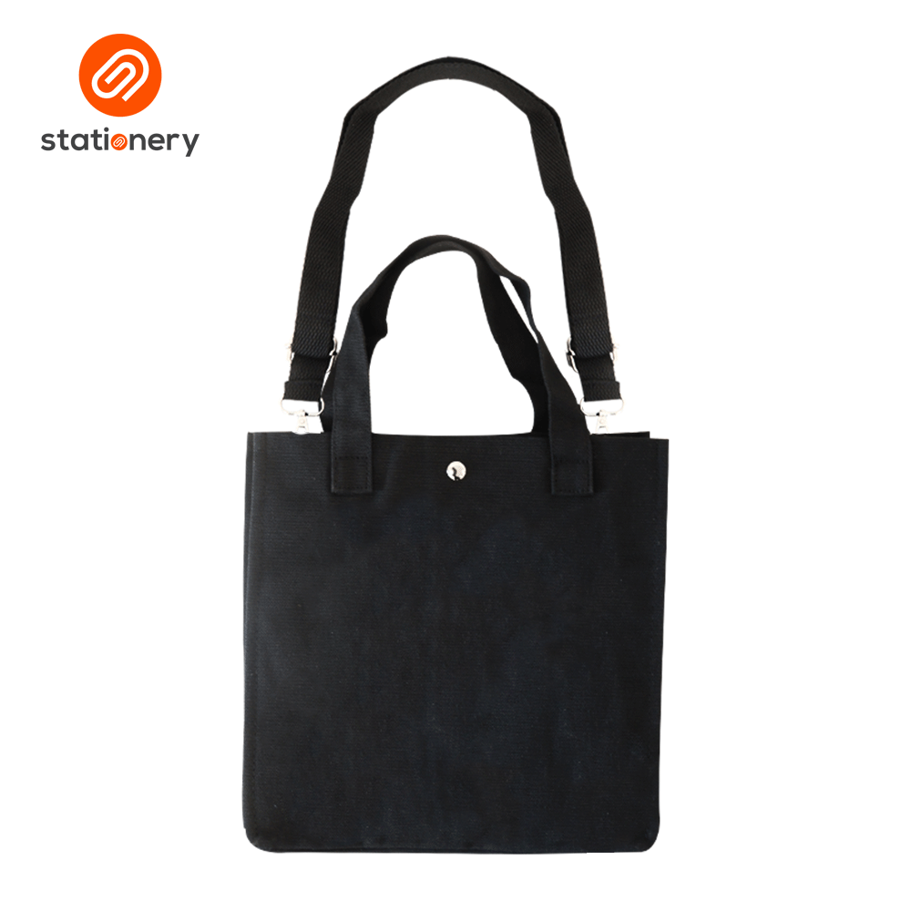 Tote Bag Two Front Pocket with Strap - Small (17x7.5x21cm)-zoom-5