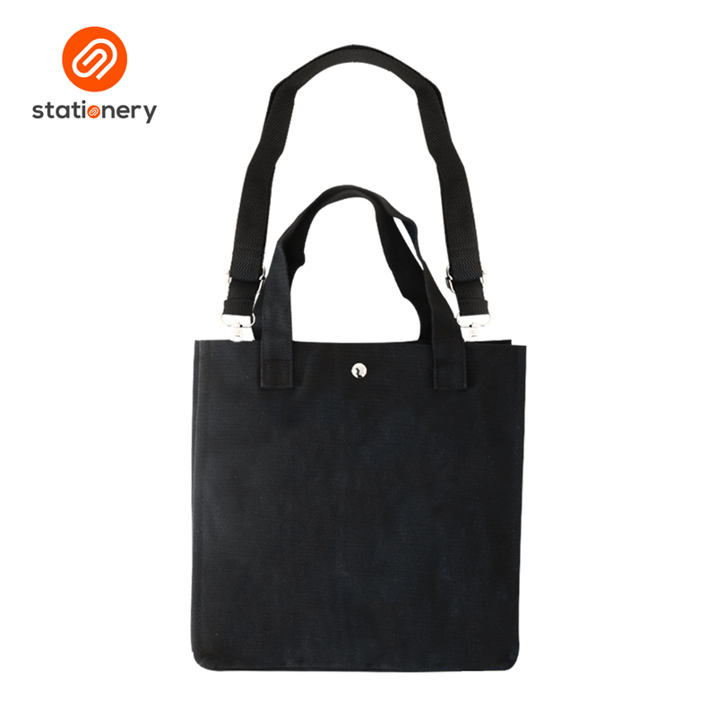 Tote Bag Two Front Pocket with Strap - Small (17x7.5x21cm)-zoom-
