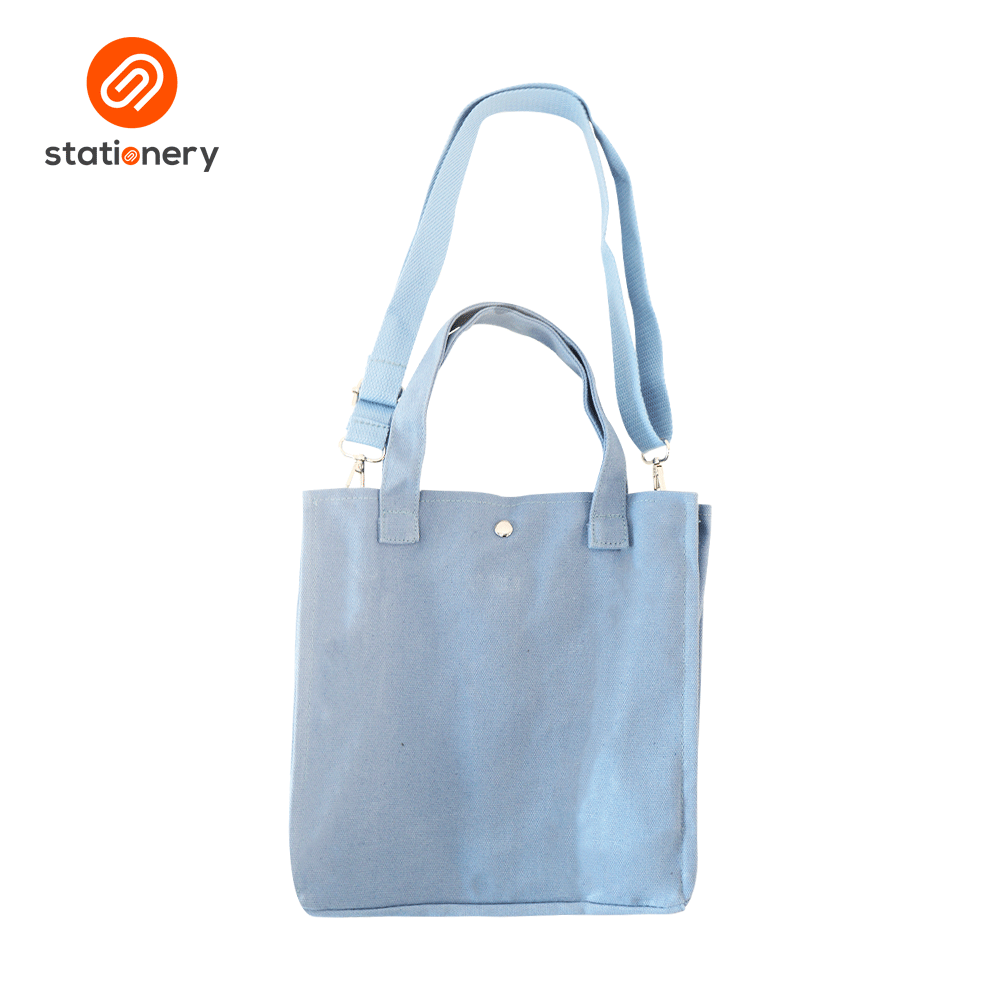 Tote Bag Two Front Pocket with Strap - Small (17x7.5x21cm)-6
