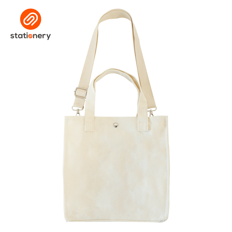 Tote Bag Two Front Pocket with Strap - Small (17x7.5x21cm)-zoom-