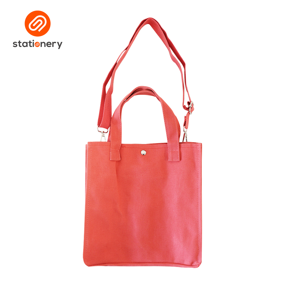 Tote Bag Two Front Pocket with Strap - Small (17x7.5x21cm)-8