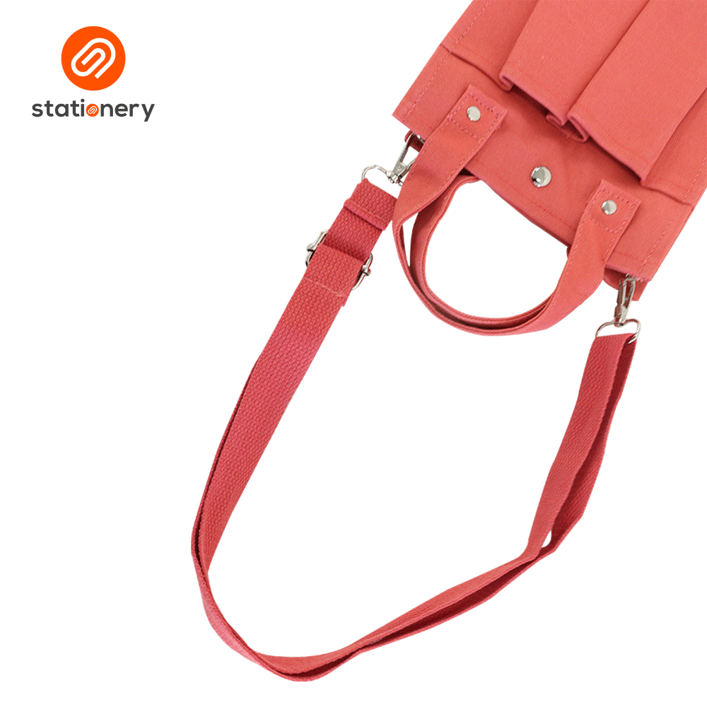 Tote Bag Two Front Pocket with Strap - Small (17x7.5x21cm)-zoom-9
