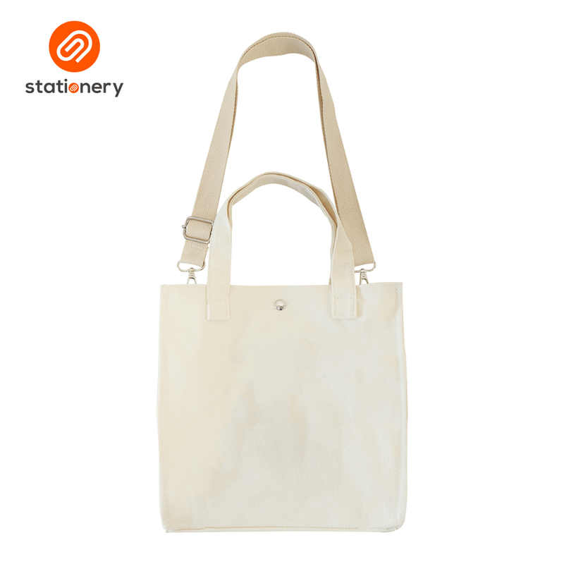Tote Bag Two Front Pocket with Strap - Medium (25x10x25cm)-zoom-