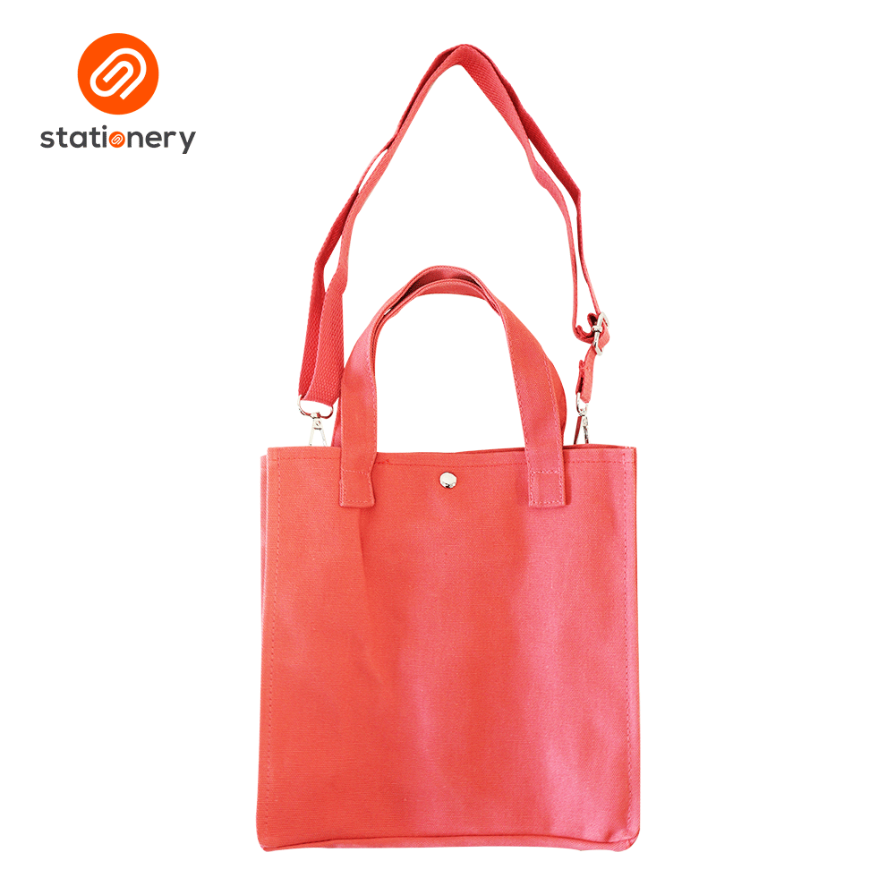 Tote Bag Two Front Pocket with Strap - Medium (25x10x25cm)-zoom-8