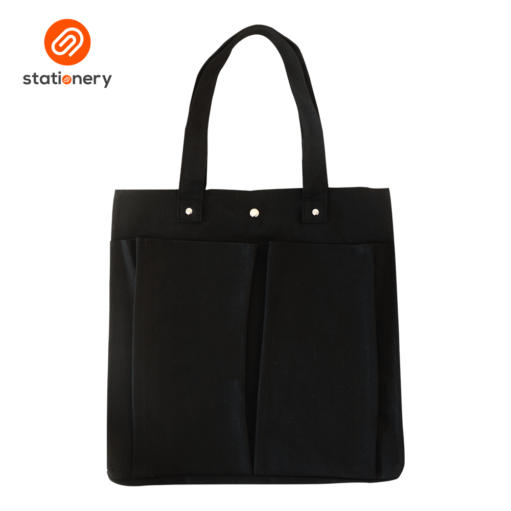 Tote Bag Two Front Pocket - Large (35x12x35cm)-zoom-4