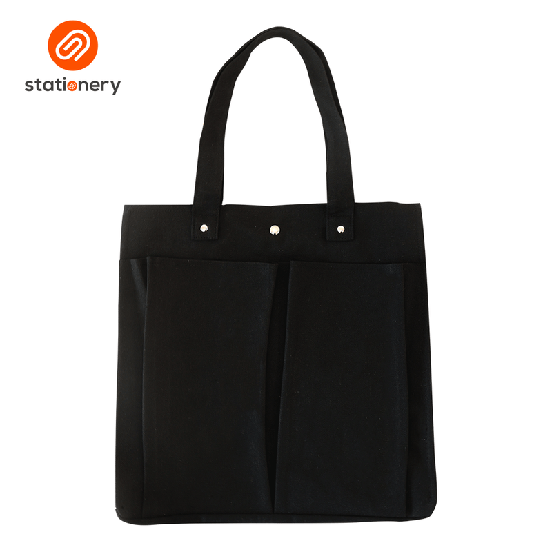 Tote Bag Two Front Pocket - Large (35x12x35cm)-zoom-