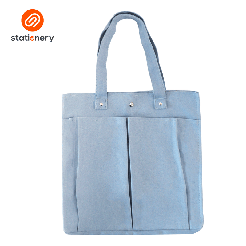 Tote Bag Two Front Pocket - Large (35x12x35cm)-zoom-