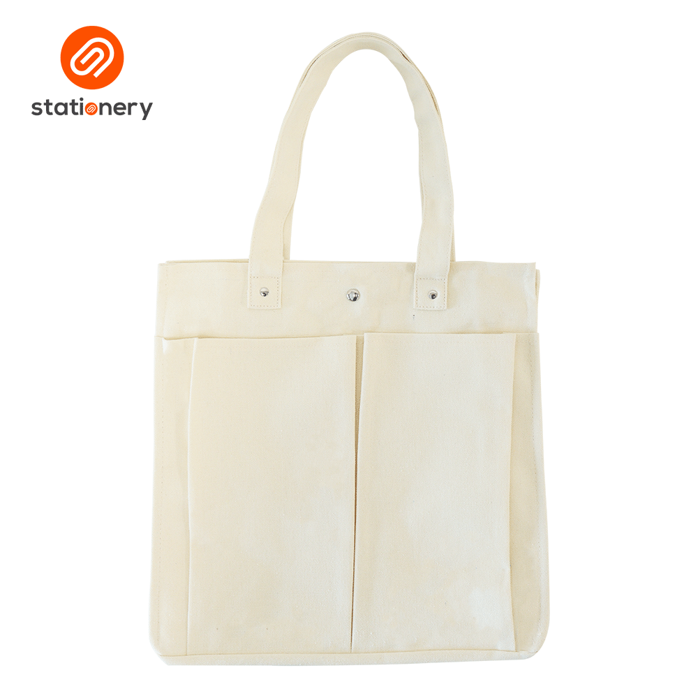 Tote Bag Two Front Pocket - Large (35x12x35cm)-zoom-5