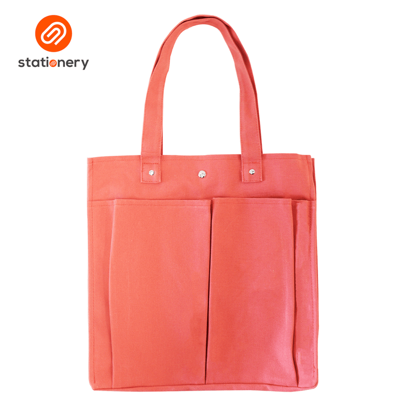 Tote Bag Two Front Pocket - Large (35x12x35cm)-zoom-
