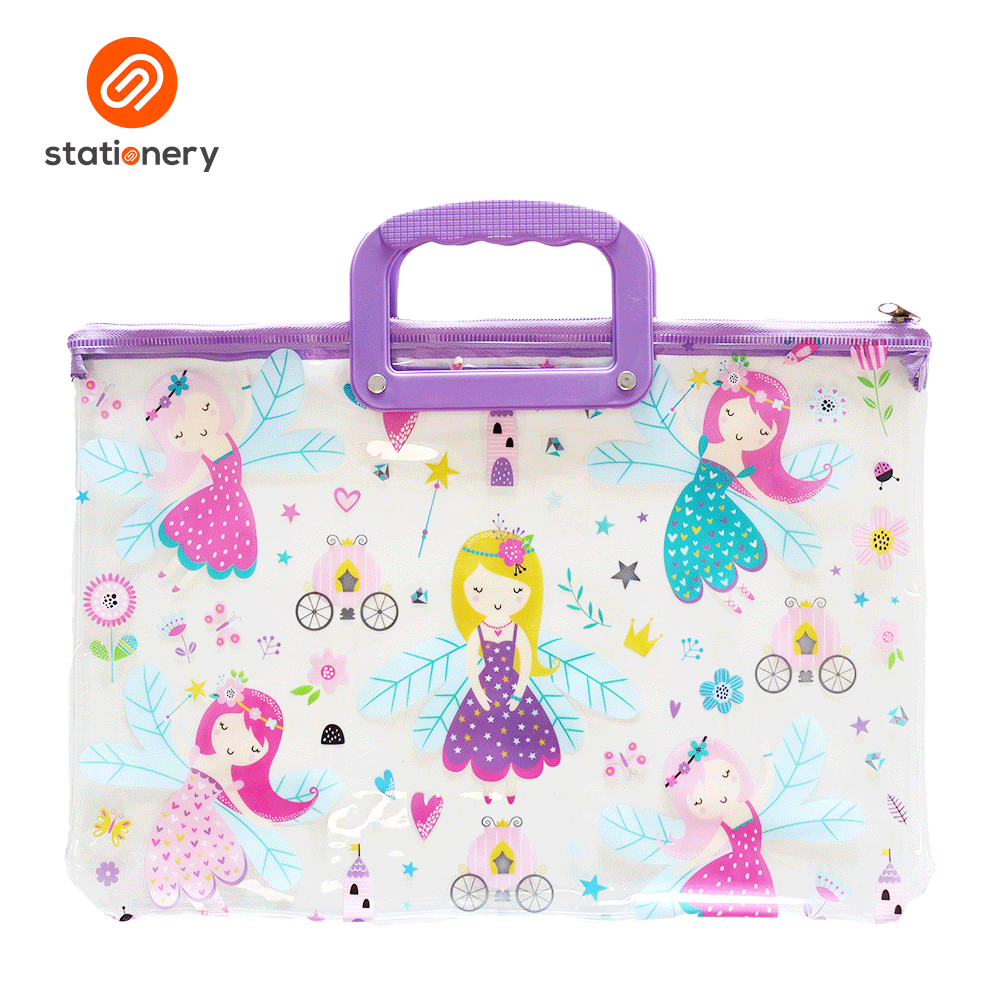 Clear PVC Envelope with Zipper and Handle-4
