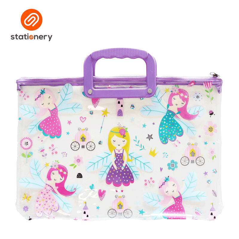 Clear PVC Envelope with Zipper and Handle-zoom-