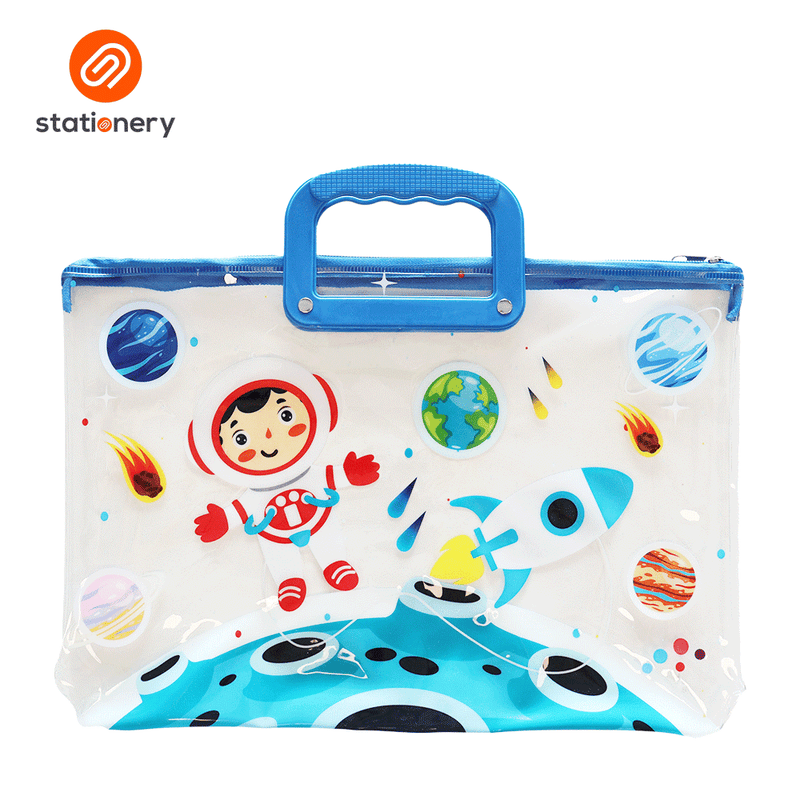 Clear PVC Envelope with Zipper and Handle-zoom-