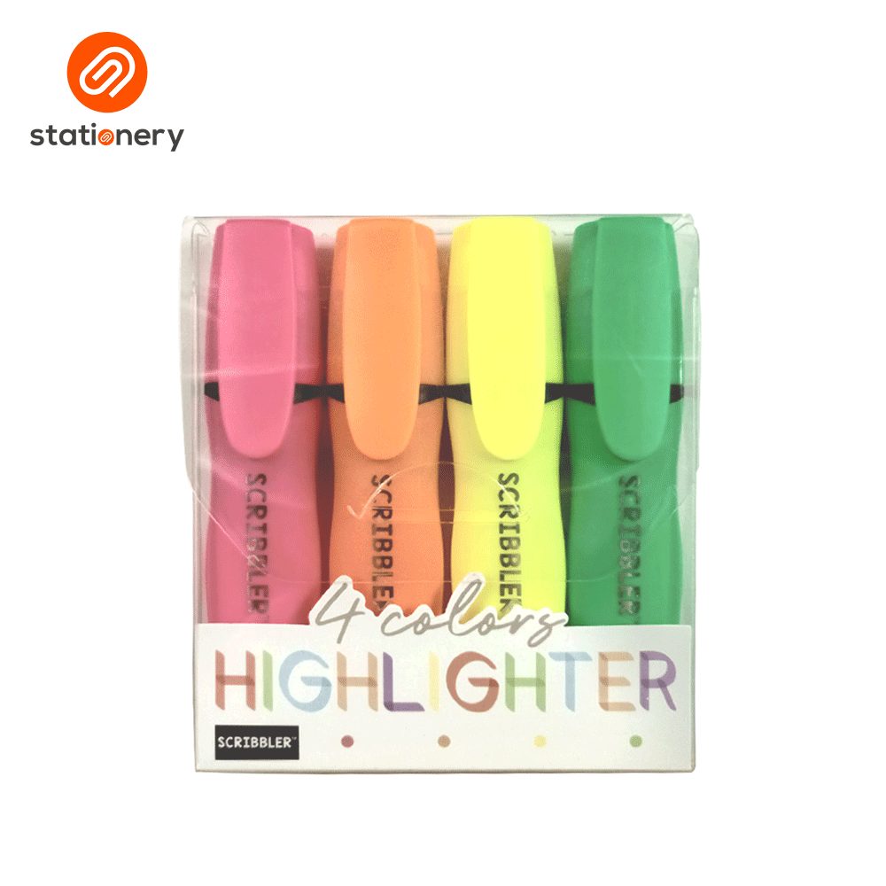 Scribbler Highlighter Easy Grip - 4pcs Set-2
