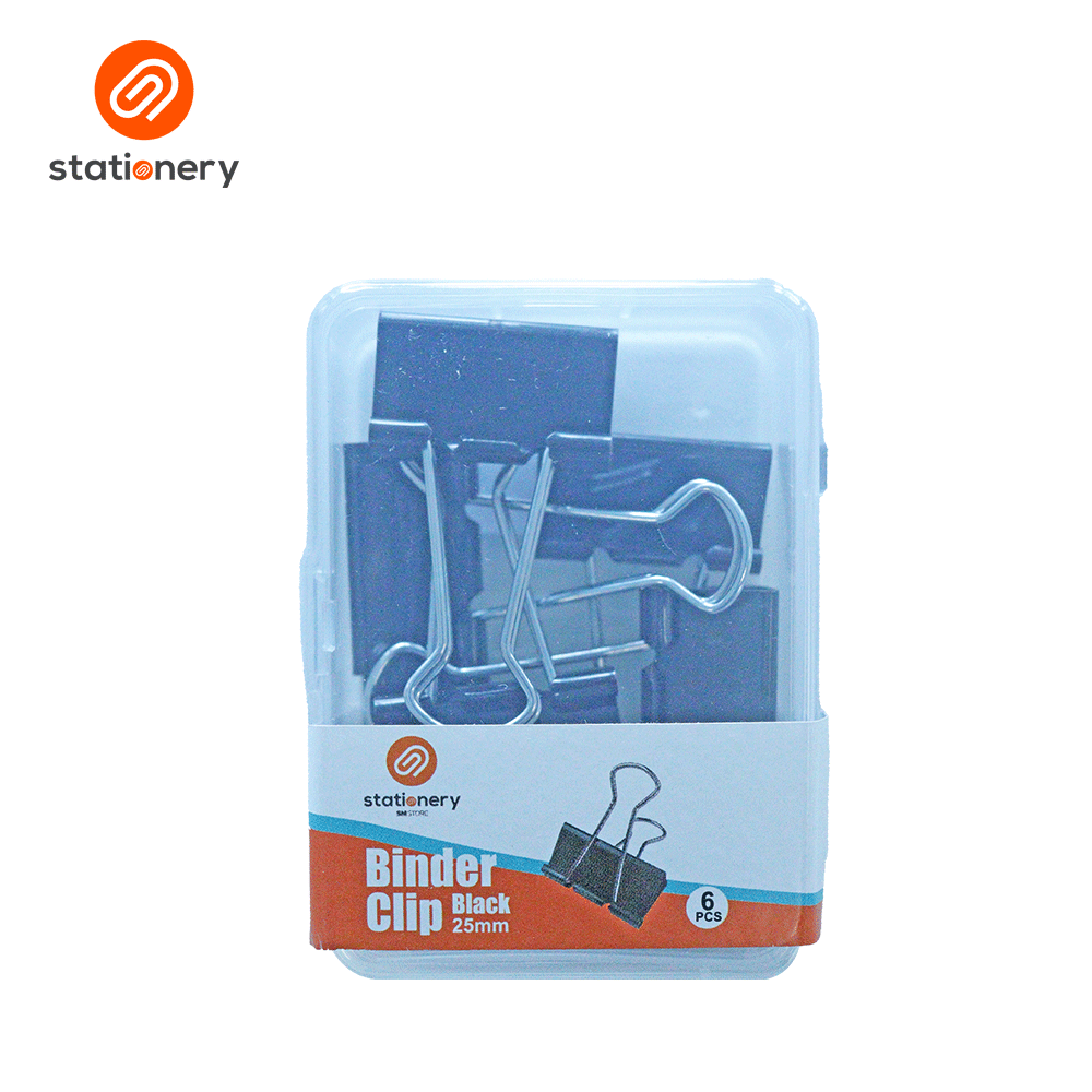 Stationery Black Binder Clip