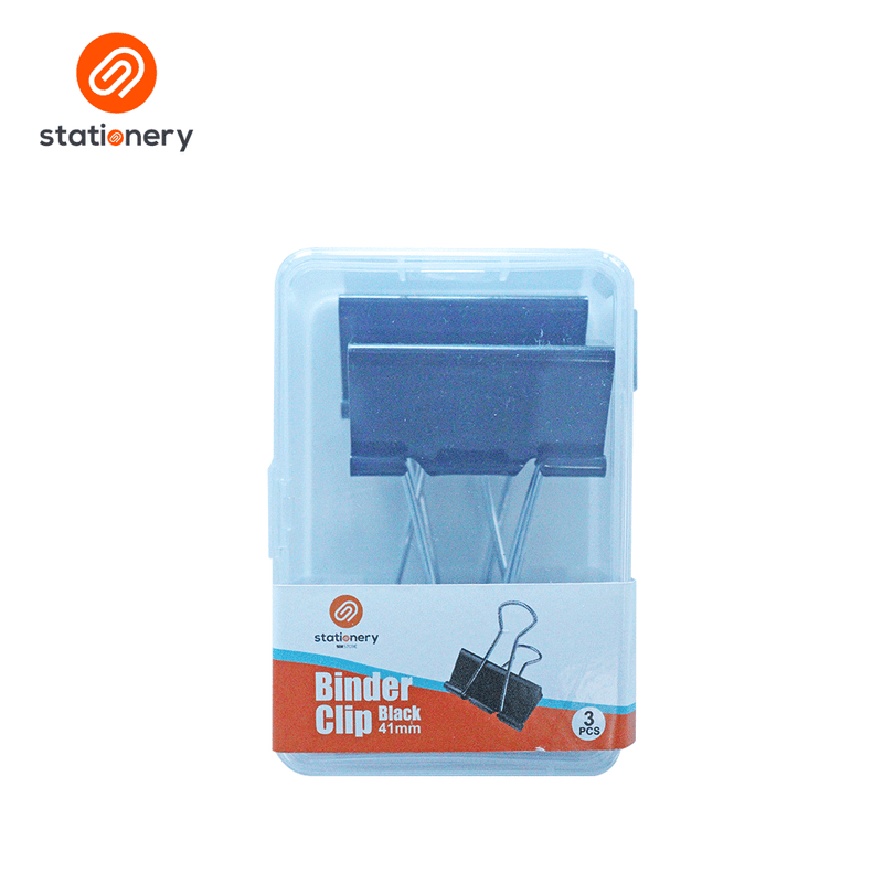 Stationery Black Binder Clip-zoom-