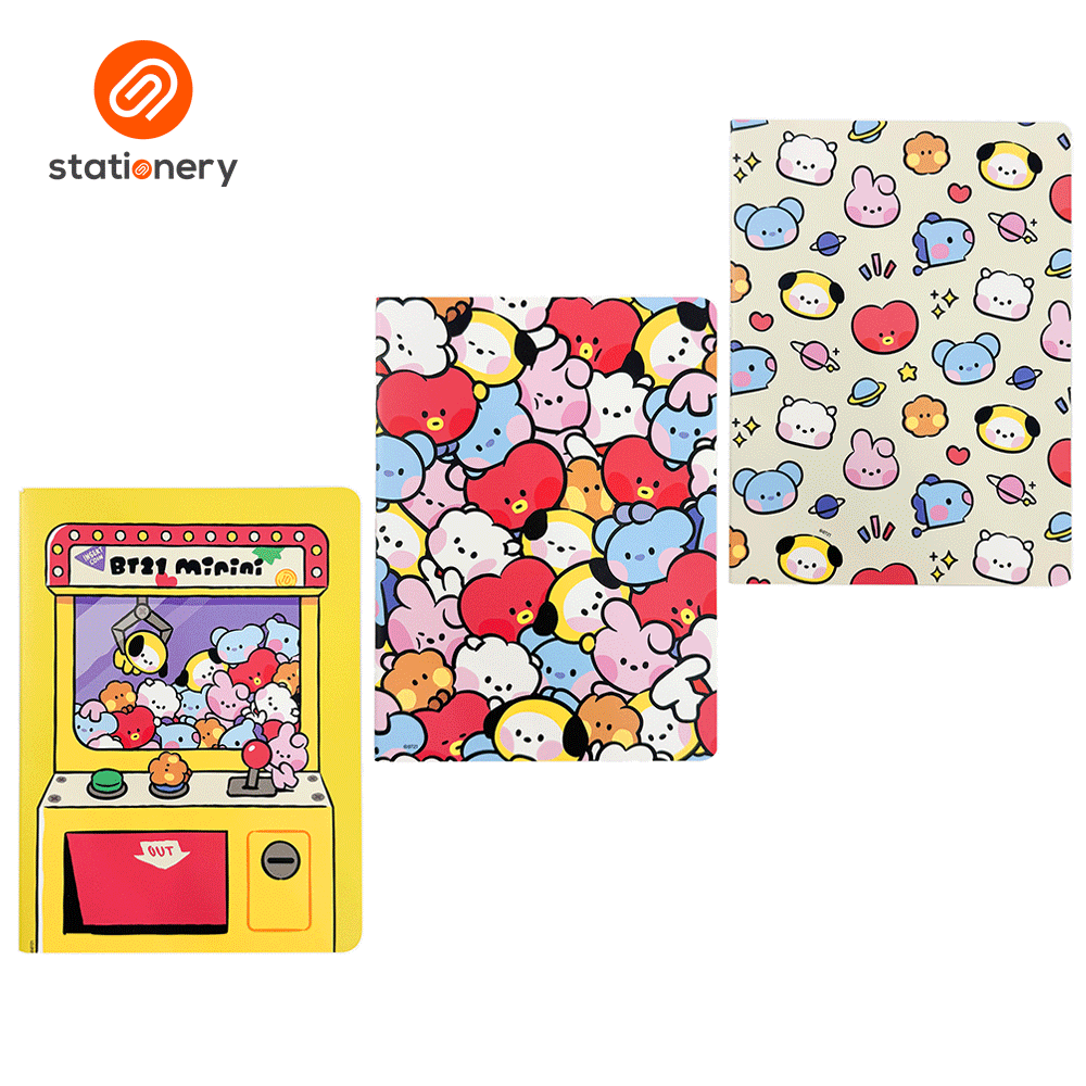 BT21 Minini Soft Cover Notebook 3s-2