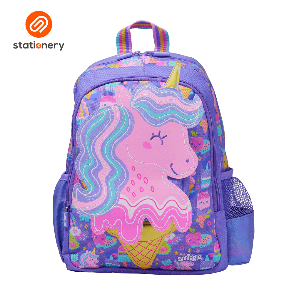 Smiggle Happy Tales Junior Character Backpack - Lilac – SM Stationery