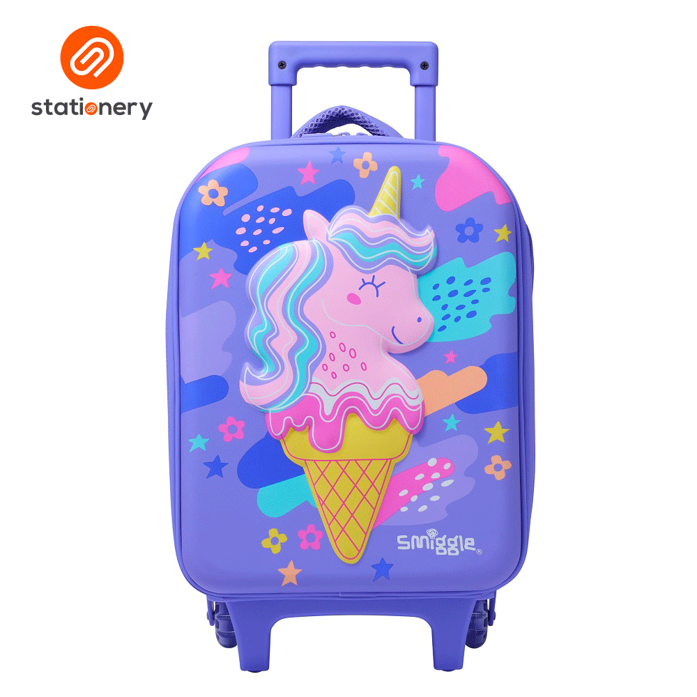 Smiggle Happy Tales Junior Hardtop Trolley Bag - Lilac – SM Stationery